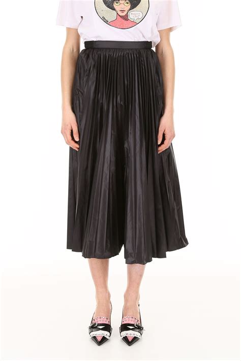 prada women skirts blouses|prada nylon pleated top.